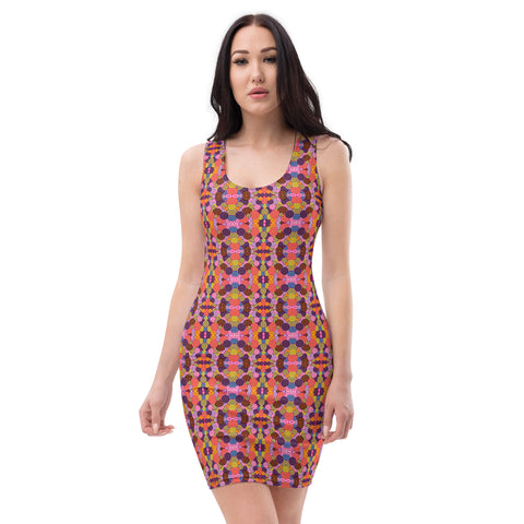 Bodycon dress in eye colors