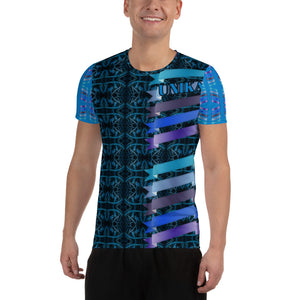 All-Over Print Men's Athletic T-shirt in Eye Colors