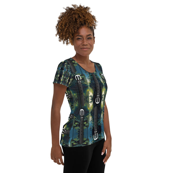 All-Over Print Women's Athletic T-shirt in Eye Colors