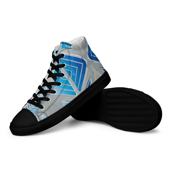 Men’s high top canvas shoes in eye colors