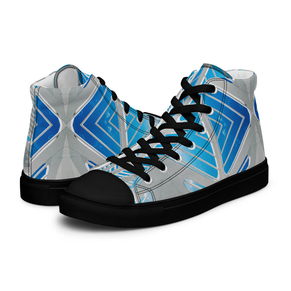 Men’s high top canvas shoes in eye colors