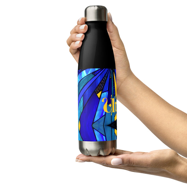 Stainless steel water bottle in eye colors